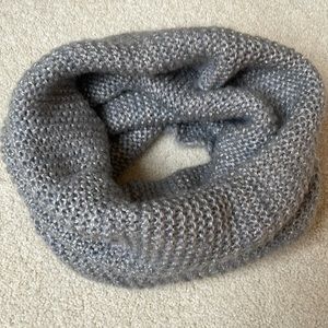 Heather grey cowlneck infinity scarf